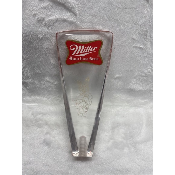 Miller High Life Other - Vintage Miller High Life Clear Acrylic Lucite Beer Tap Handle 6"